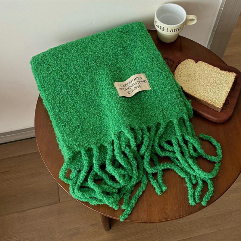 Fashion Women Thick Shawl Wraps Scarf Winter Warm Fashion Solid 80% Wool Pashmina Scarves Long Tassel Hijab Stoles Soft Bufanda