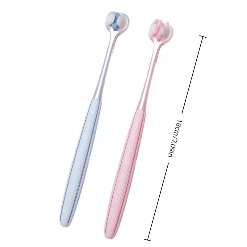 1/2pcs Toothbrush Three-sided Soft Bristle Teeth Whitening Brushes Comprehensive Cleaning Family Toothbrushes Dental Oral Care
