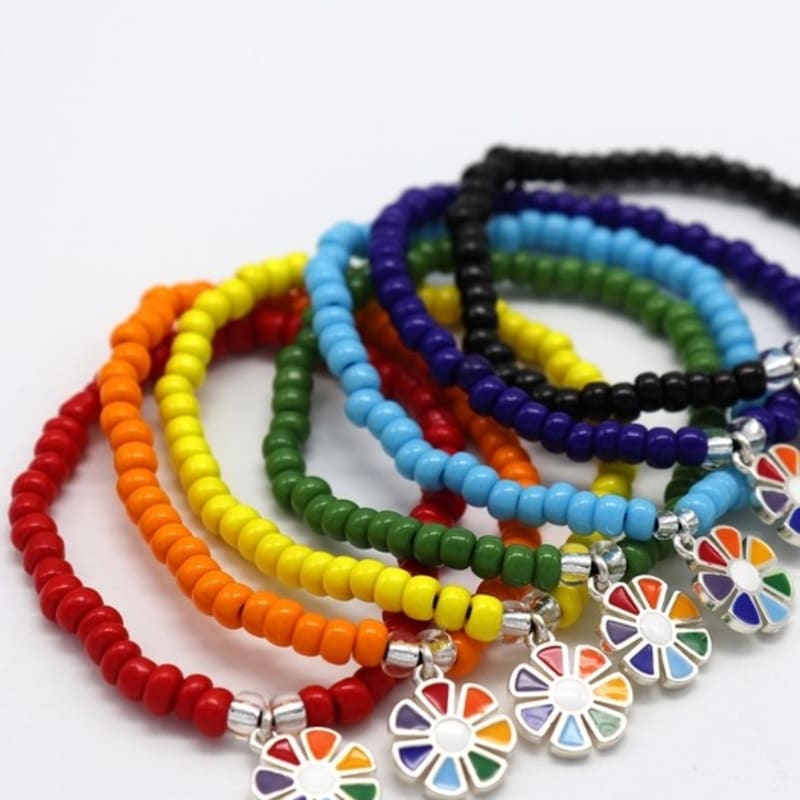 BONBEAU Rainbow daisy color beads Bracelet 7 colors