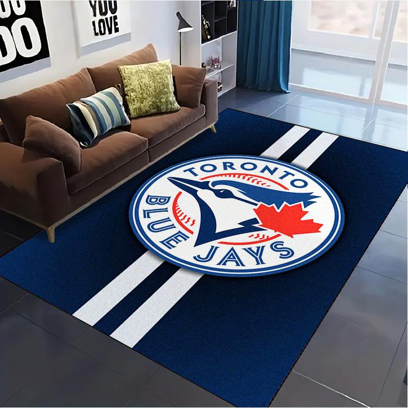 Tappeto Toronto Blue Jays per Soggiorno Camera da Letto Casa Decorazione Divano, Tappetino Antiscivolo per Giochi Bambini