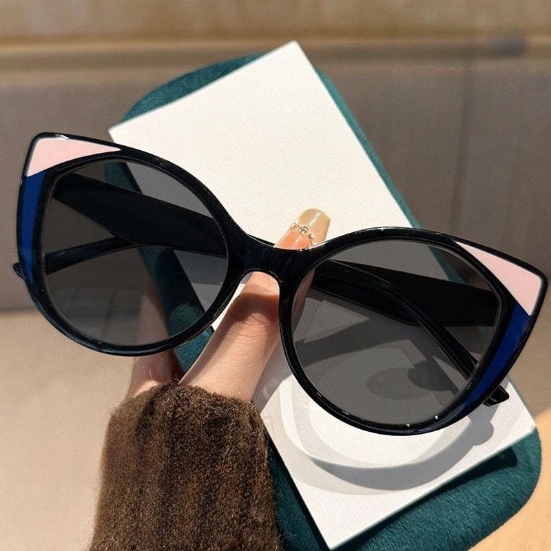 New Style Personalized Color-blocked Leopard Print Reading Sunglasses Women Fashionable and Versatile UV Protection Sunglasses