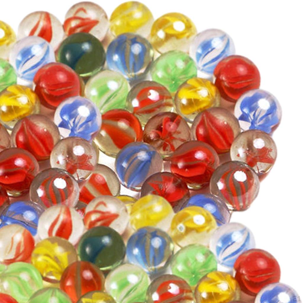 100x Glass Marbles Sizes 14mm for Tank Decorating Aquarium Centerpieces