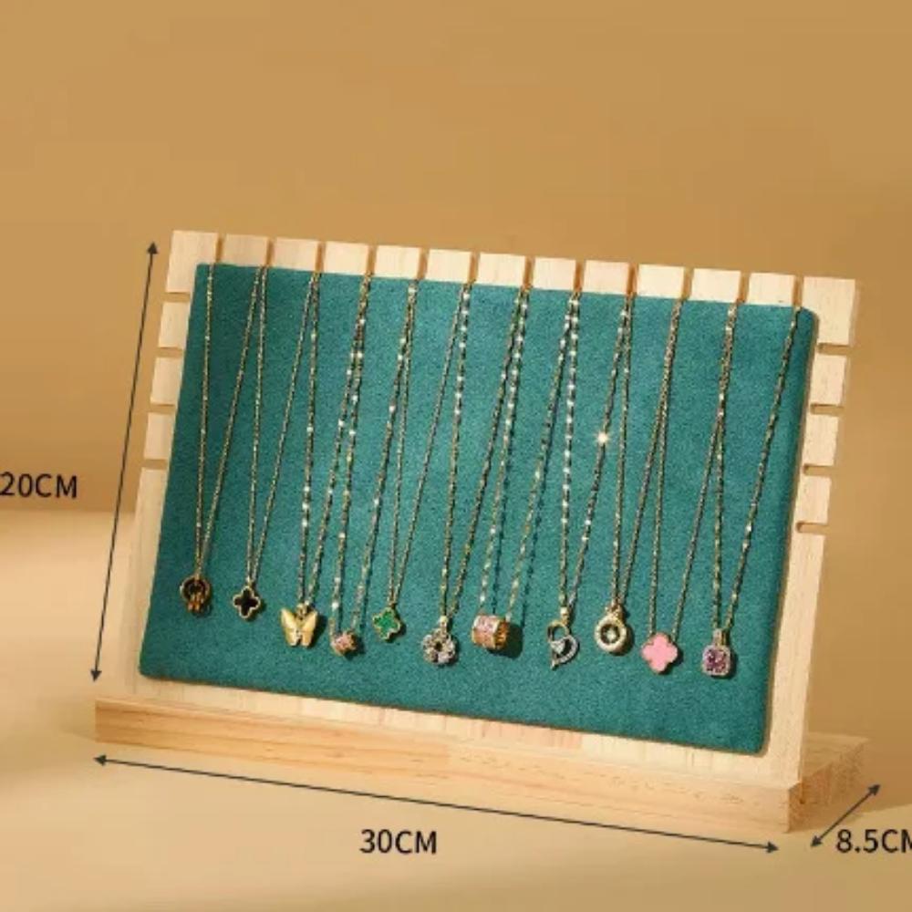 Creative Solid Wooden Necklace Frame Fashion Jewelry Display Frame Pendant Support Jewelry Display Props Jewelry Hanger