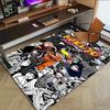 1pc Naruto Adventure Begins Carpet for Playroom Bedroom Living Room Sofa Home Decor,kids Game Area Rug Non-slip Floor Mat Y723119