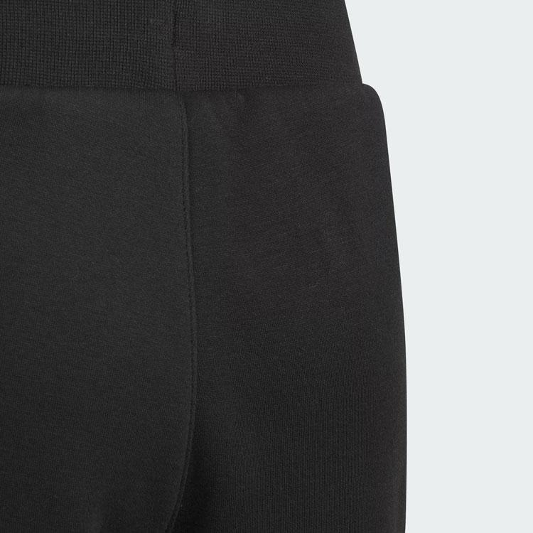 adidas Knitted Sweatpants Cartoon Pattern Print Thickened And Fleece Lined Elastic Cuff Black Kids' IY5040