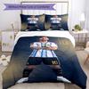 Set Biancheria da Letto Messi Copripiumino Traspirante con Federe Biancheria da Letto Decorativa per Camera da Letto Decorazione Casa Regalo di Compleanno