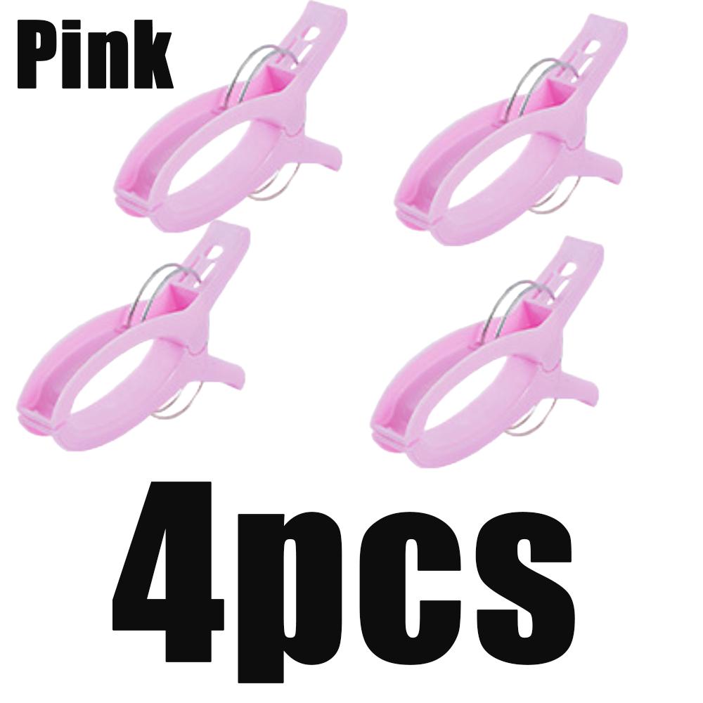 1-4 Stück Große Strandtuchklammern Kunststoff Wiederverwendbar Rutschfest Fixiert Wäsche Sonnenliege Liege Wäscheklammern Heim Badezimmer Organisation