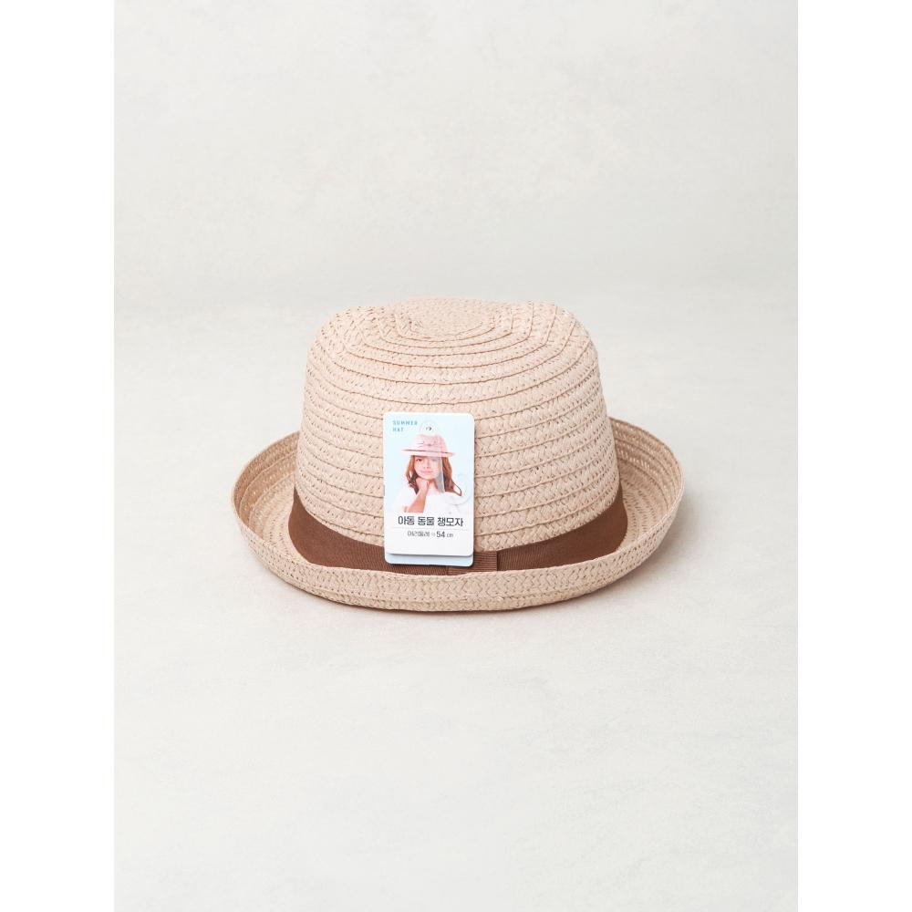 Daiso Kids Animal Embroidery Sun Hat Pink