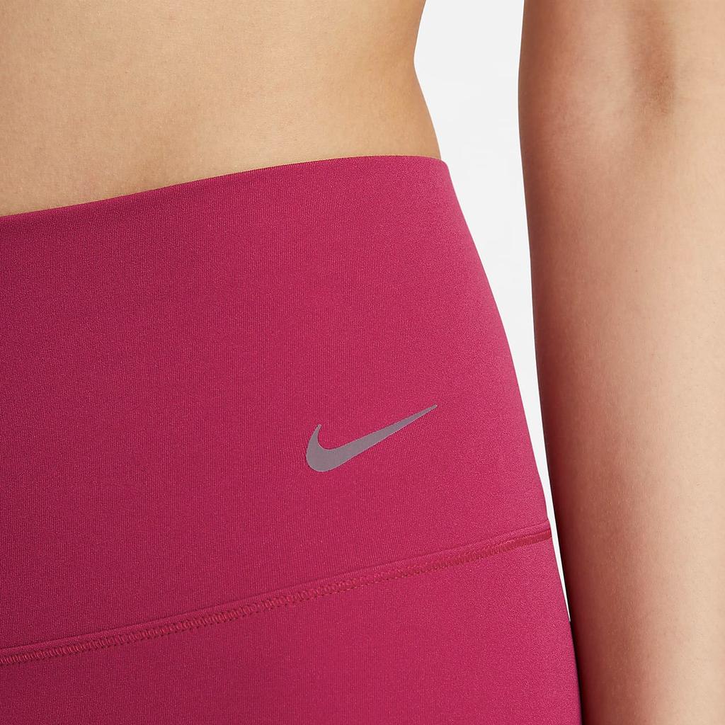 Nike Zenvy Series Solid Color Logo Fitness Shorts Women Bottoms Noble-Red DQ6004-620