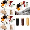 Leatherworking Tool Set With Hand Sewing Instruments For Diy Leather Projects