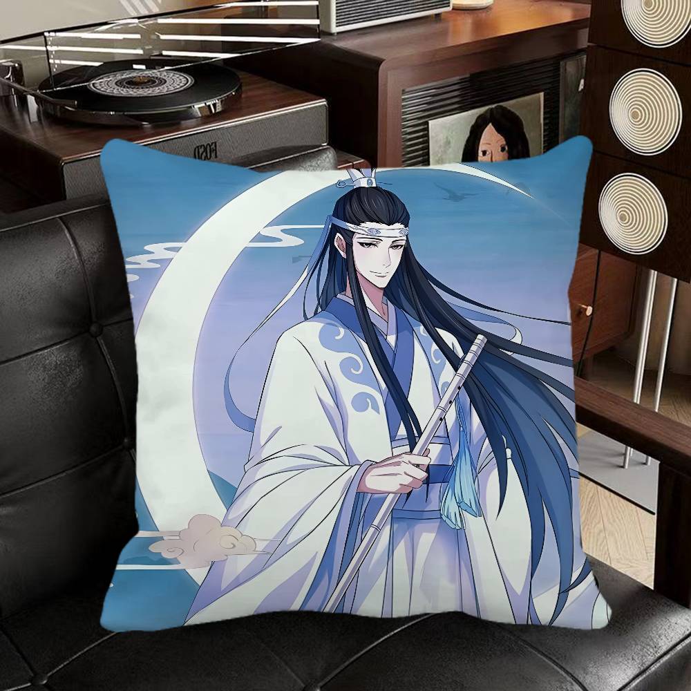Lan XiChen Mo Dao Zu Shi Anime Pillow Case Square Pillow Bedroom Sofa Leisure Comfort Cushion Car Home Decoration