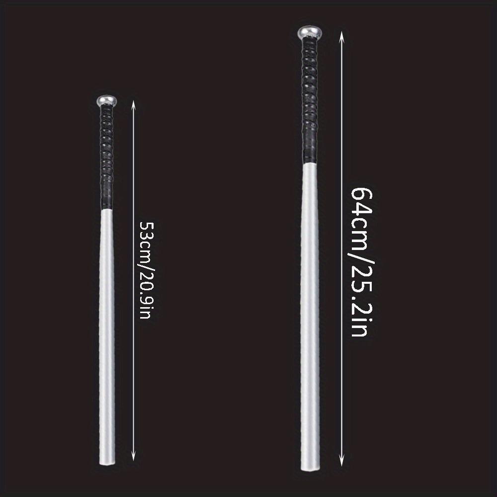 1pc Slivery Baseball Bat, 53cm/64cm Aluminum Alloy Baseball, Silvery Thin Baseball Bat, Home Lightweight Practice Bat