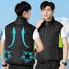 Yousheng Fan Vest with Adjustable Wind Speed Powerful Dual Fan Cooling Ergonomic Design Summer Heat Relief Cooling Waistcoat