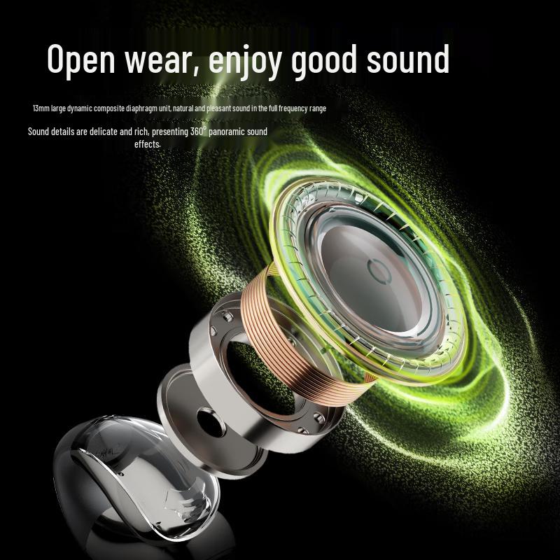 Lansdon TS22 Wireless Bone Conduction Ear-Clip Earbuds