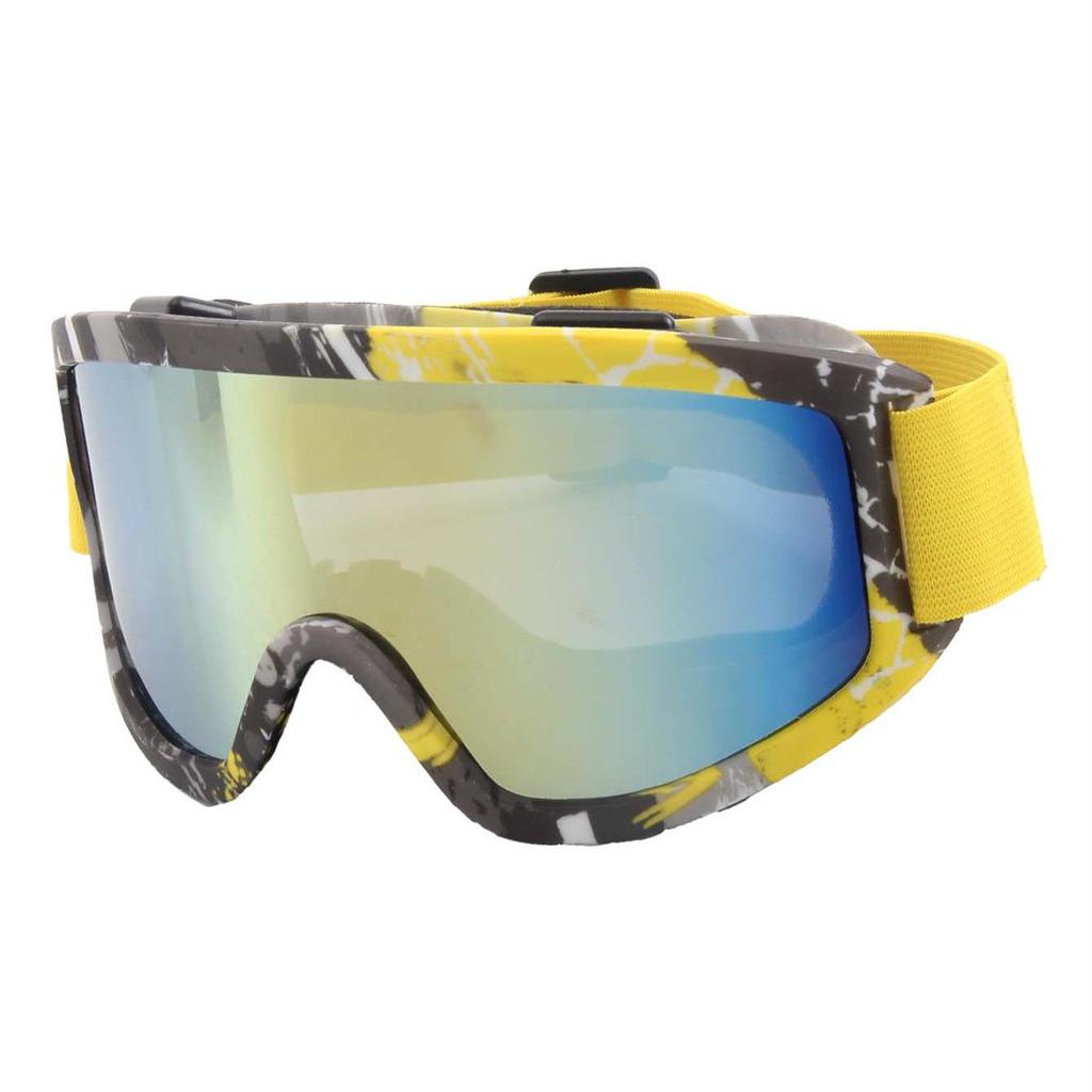 Anti-Fog Large Frame Ski and Mountaineering Goggles - Windproof, Sandproof, Universal Fit