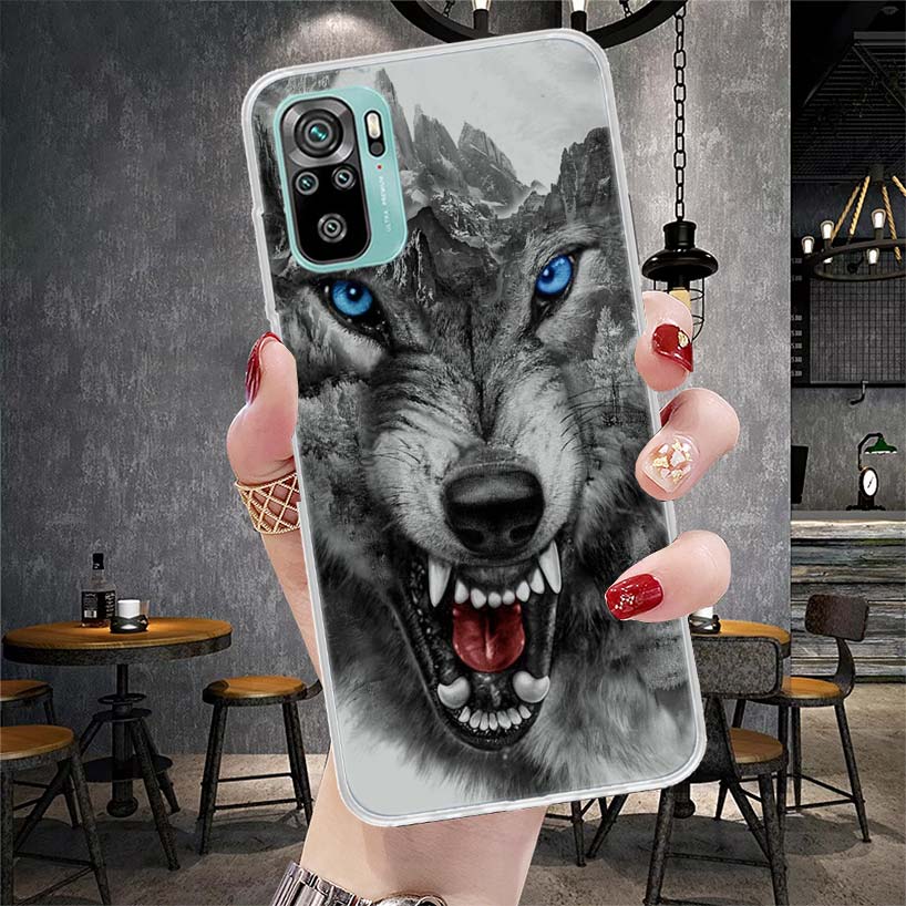 Angry Animal Wolf Fierce Soft Phone Case For Xiaomi Redmi Note 15 14 14S 13 12 Pro Plus 12S 11 11S 11E 10 10S 11T 5G Fundas Coqu