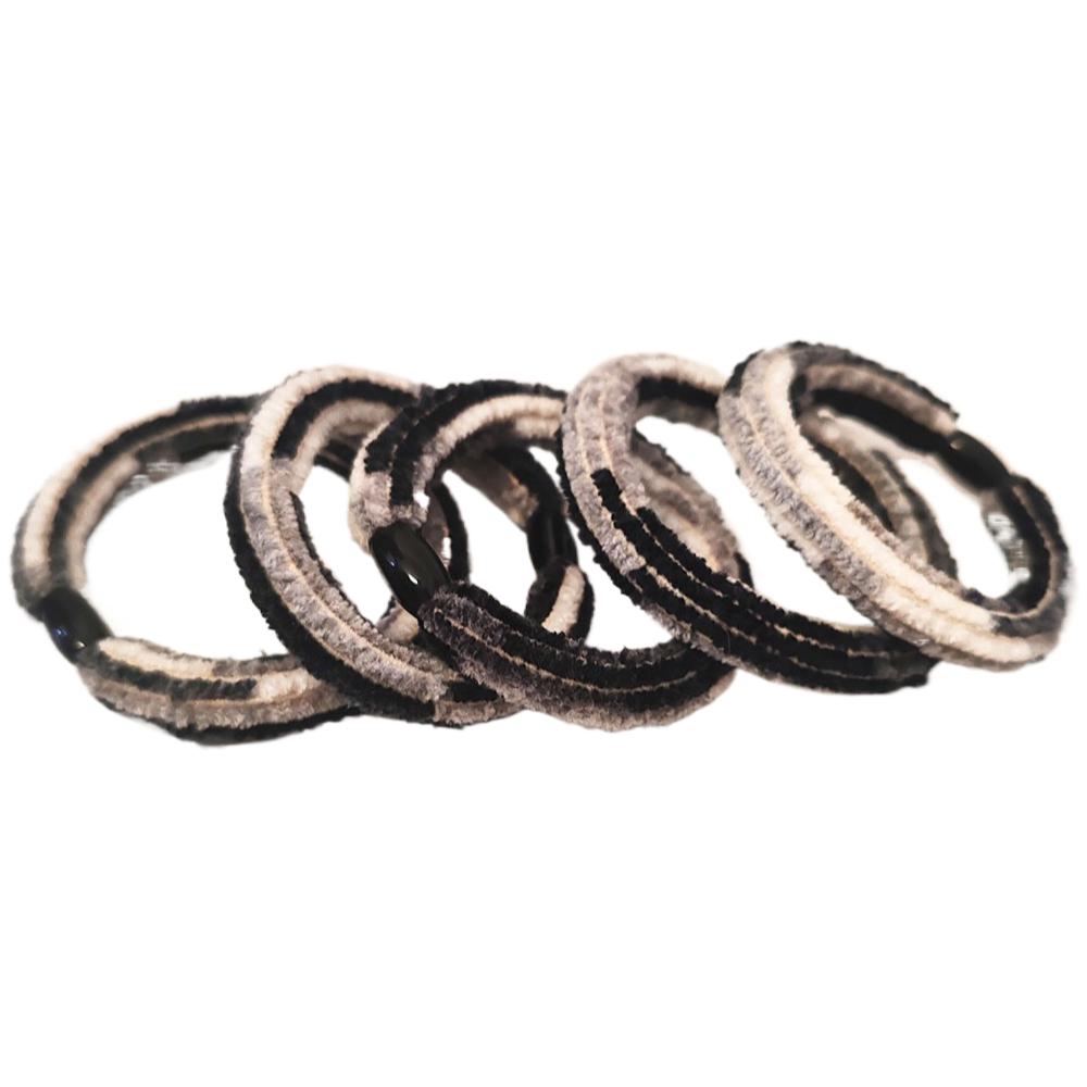 5PC Good Soft Plush Velvet Good High Elasticity Hair Ties Rope for Women Girls Ponytail Holder Korean Hair Accessories