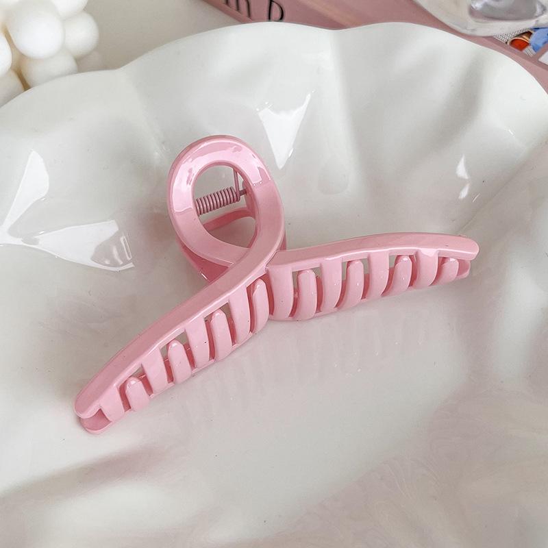 UXSL New Sweet Pink Series Hair Claw Acrylic Hairpin Geometry Barrette Crab Hair Clips Headwear for Womens Girl Hair Accessories