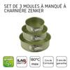 Set of 3 Springform Springform Pans 20 Cm 24 Cm and 26 Cm Zenker Green Vision Ref. 9980950