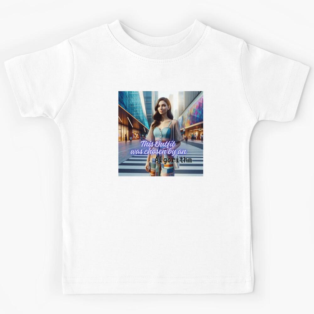 AI Memes - This Outfit was chosen by an Algorithm Kids T-Shirt 120