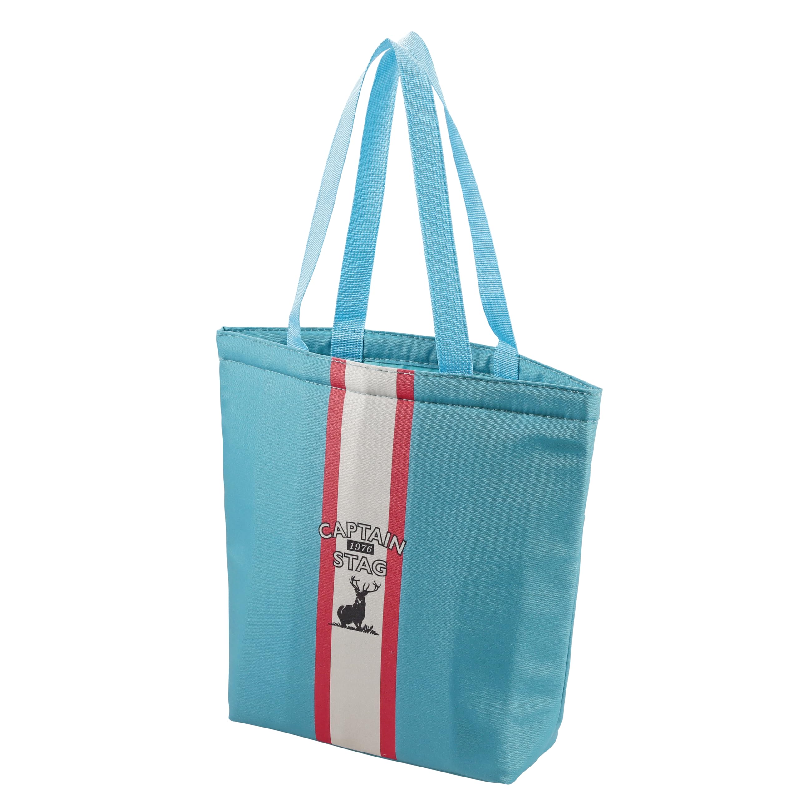 

Captain Stag Cooler Tote Cooler Capacity Drawstring (CAPTAIN STAG) Bag, Bag, 6L, Style, Turquoise/Racing Stripe, UE-676