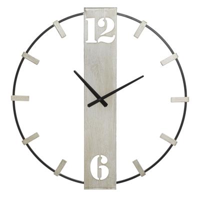 Wall Clock Silvery Cm 61X4,5X63