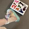 Design sense fashion cute color matching graffiti sandals women's summer non-slip cool slippers tide casual thick-soled slippers
