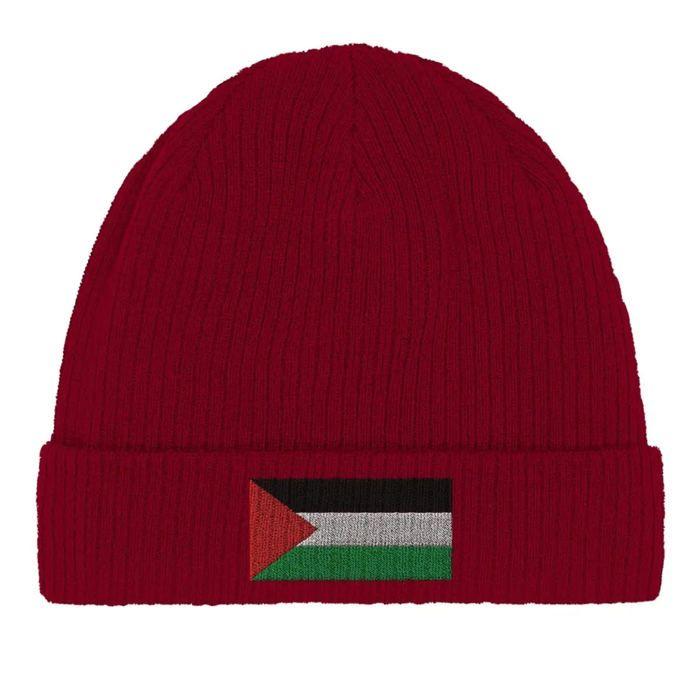Bonnet Drapeau Palestine en Rouge