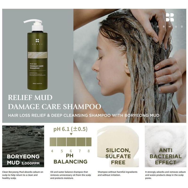 BRMUD - Relief Mud Damage Care Shampoo