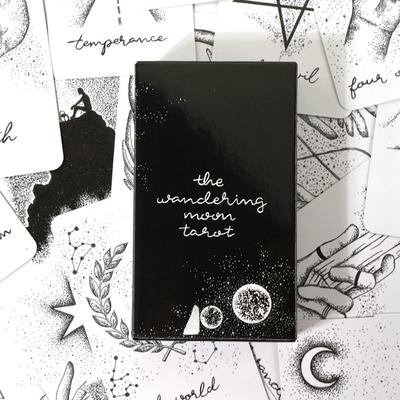 The Wandering Moon Tarot Deck Party Game Fortune Telling Prophet Tarot for Beginners