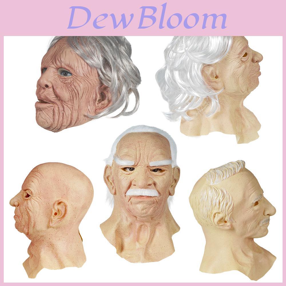 Latex Old Man Mask For Halloween Party With Realistic Design And Diy Fun