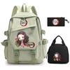 Ghost Extermination Surrounding Animation Schoolbag Trend Primary And Secondary School Students Leisure Backpack College Meal Bag Pencil Bag Set