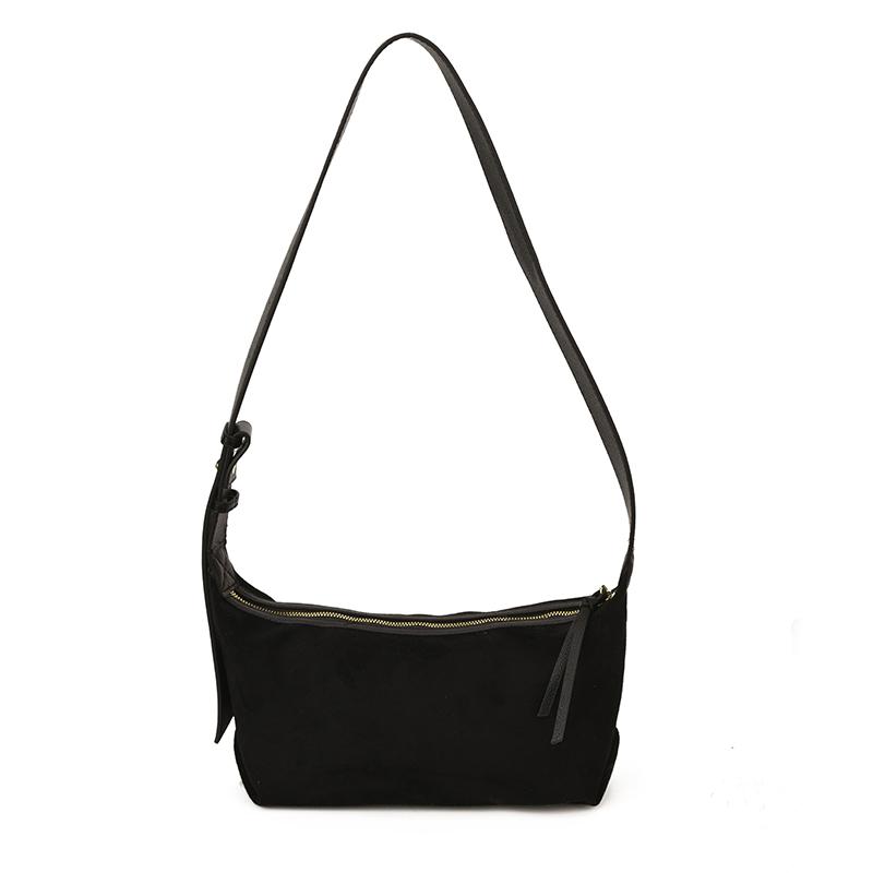 2026 High Quality Bags Faux Suede Solid Color Zipper Large Capacity Shoulder Bags Winter New Trend Temperament Satchels