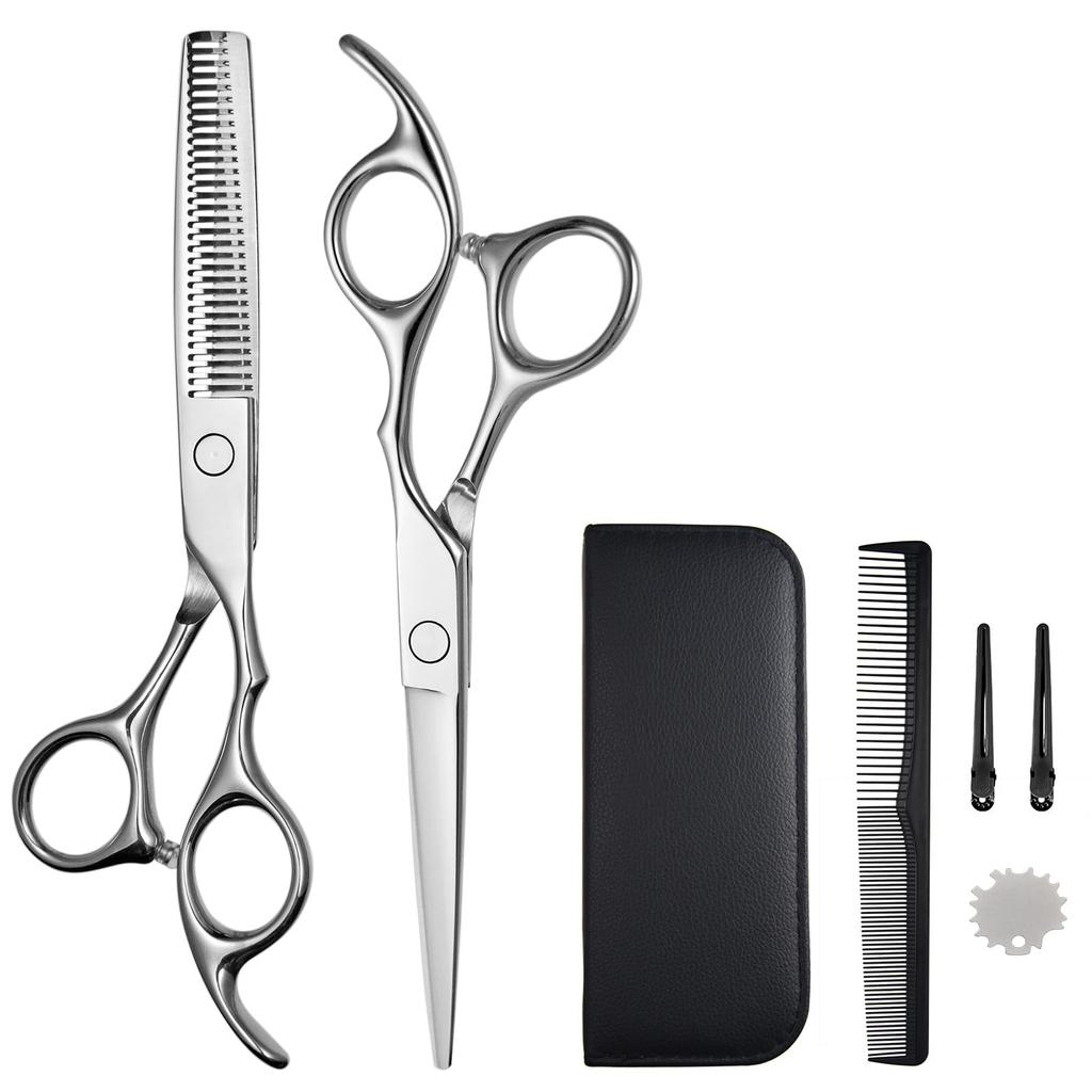 Dosi Haircutting Scissors Thinning Scissors and Cutting Professional Excellent Forged Haircutting Hair Set, Scissors, Grade, Sharpness, High-Quality