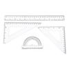 Strumento Multifunzionale di Matematica e Geometria Strumenti per Disegno Geometrico e Matematico per Studenti Include Righello Graduato Set di Squadre Goniometro