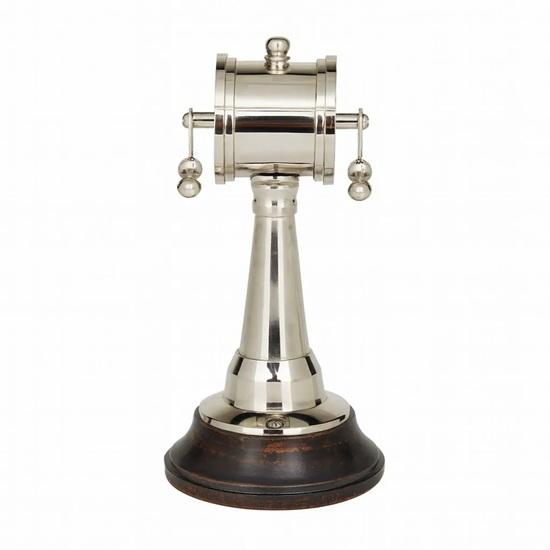 Nautischer Maschinenraumtelegraph Dekor Messing Holz Schiffs-Telegraph Skulptur Vintage Maritime Tischdeko