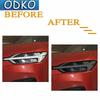 2 Pcs For Volvo S60 S90 V60 V90 XC60 XC90 Car Headlight Tint Smoked Black Protective Film Front Light TPU Sticker Accessories