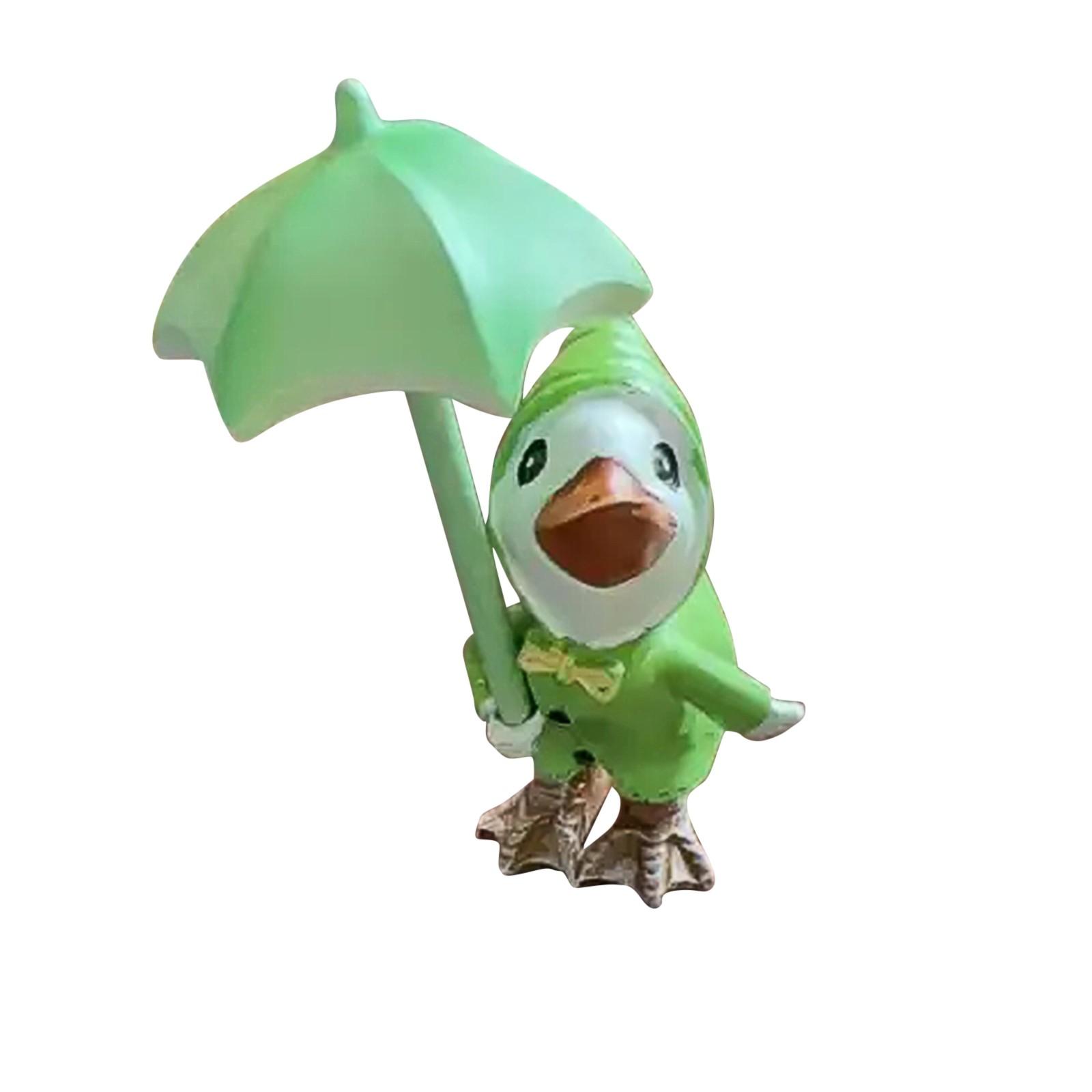 Garden Decoration  A Pair Of Ducks  12 Cm High  With Detachable Umbrella 5ML B зелёный