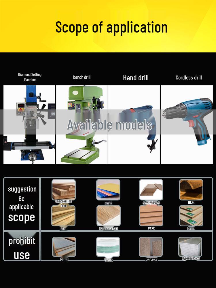 35mm Woodworking Hole Saw & Hinge Puncher for Solid Wood & Plastic