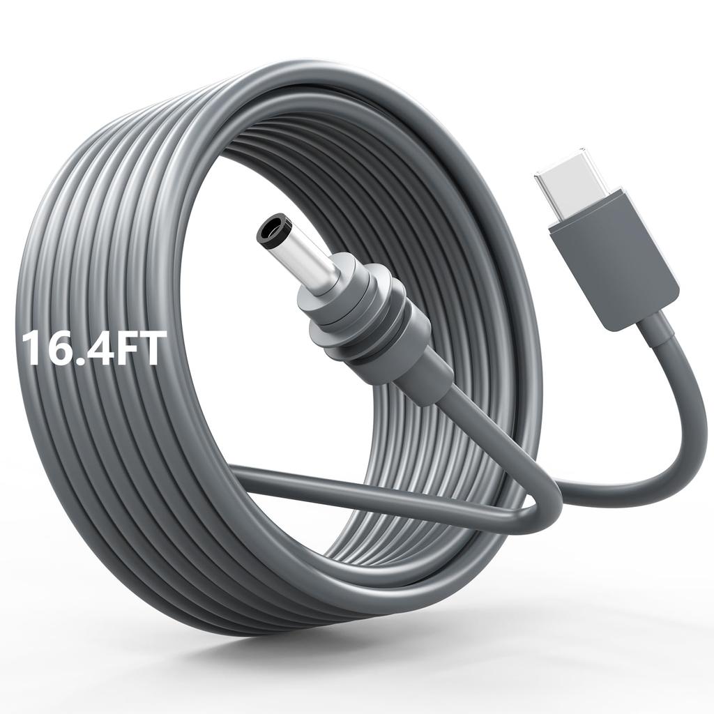 Starlink Mini USB C auf DC Stromkabel 16,4 Fuß 5M Tragbar 100W PD 20V Wasserdicht für Wohnmobil Boot Camping Outdoor-Reise Zubehör