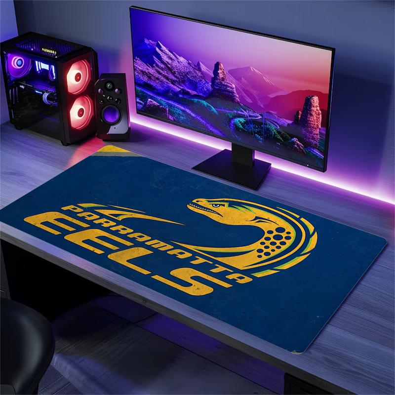 Parramatta Eels Print Cushion Non-slip Laptop Tablet Big Mousepad XXL Mat Mini PC Playmat With Lock edge