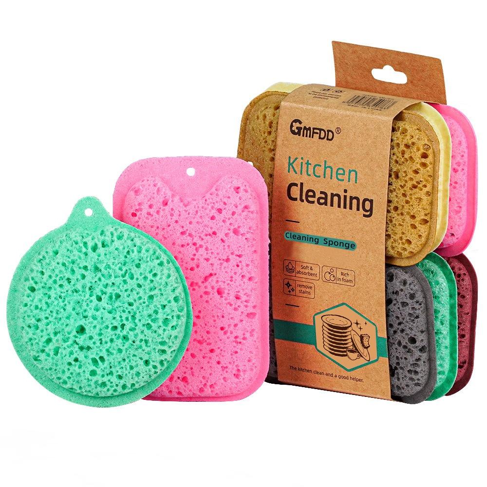 Colorful High Foam Seaweed Sponge for Kitchen Cleaning, Dishwashing Sponge Block, Honeycomb Porous Sponge, Scouring Pad, Magic Wiping