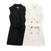 2025 Women's European & American Stylish Slimming Suit Dress with French Design