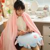 Ice Doudou Sunflower Hand Warmer Pillow Blanket 3-in-1 Car Cushion Blanket Office Lunch Break Lying Pillow Blanket