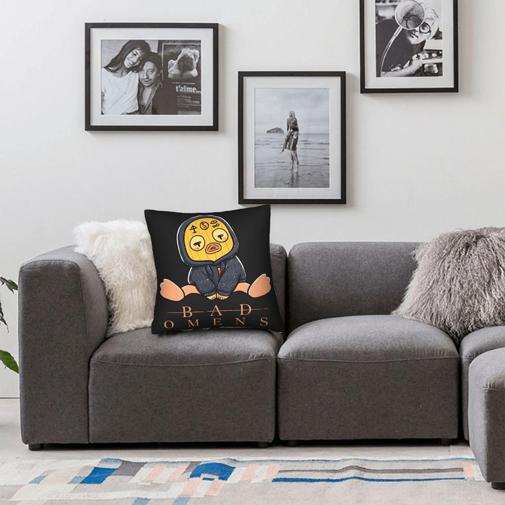 Bads Omensss Do You Feel Love Tour Pillow Case Soft Pillow Cover Novelty Pillowcases For Sofa Car Home Decor