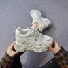 Inner Height Increase Autumn and Winter 1 New Dad Shoes Platform Mesh Small Dirty Shoes Sports and Leisure Shoes
