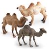 Simulation Camel Model Standing Kneeling Single Two Humped Camel Figurine Miniature Desert Animal Educational Toy Collectible Decoration