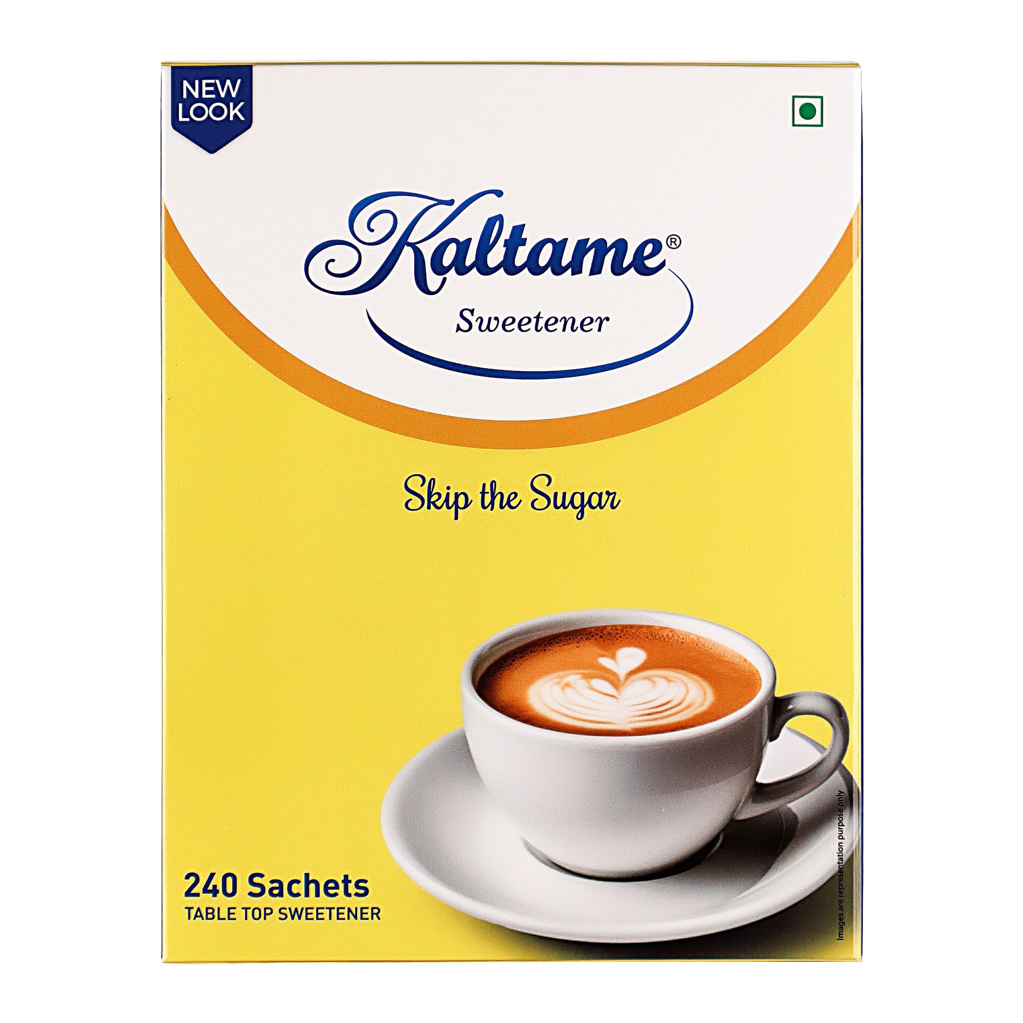 KAL TAME Sugar Free Artificial Sweetner 240 Sachets in Single Pack | Sugar Substitute, Table Top Sweetner