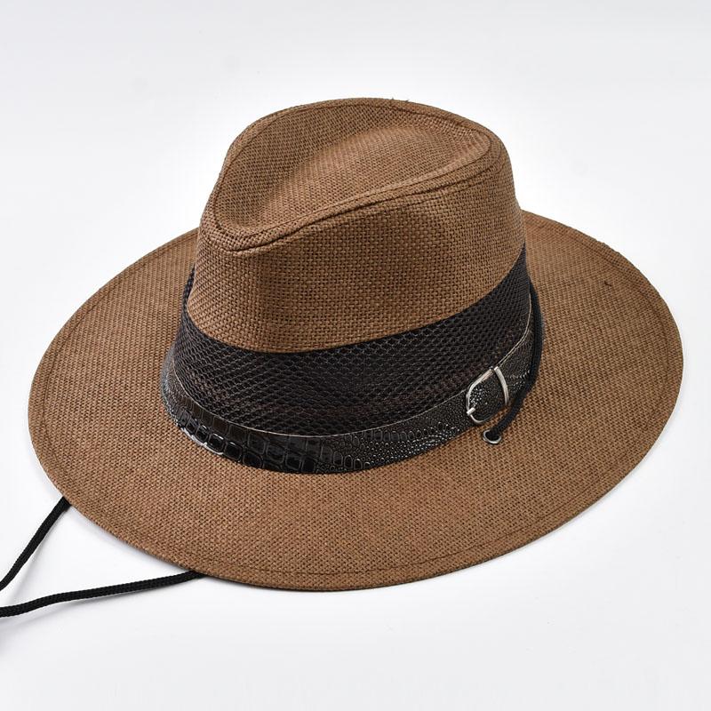 

Summer Casual Hollowing Out Straw Hats Panama Trilby Jazz Hat Outdoor Sun Protection Beach Hat Fishing Climbing Cap One Size кавовий