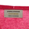 JOURNAL STANDARD Kaschmir 100% Langarm V-Ausschnitt Pullover F rosa Strick Damen Gebraucht